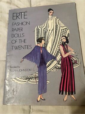 Fashion Paper Dolls of the Twenties - Gray, Purple, Pink Cover - Vintage 1987